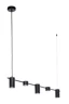   
                        
                        Люстра NB LIGHT (Україна) 38022    
                         У стилі Лофт.  
                        Тип джерела світла: вбудований led-модуль, незмінний.                         Форма: Прямокутник.                         Кольори плафонів і підвісок: Чорний.                         Матеріал: Метал.                          фото 2