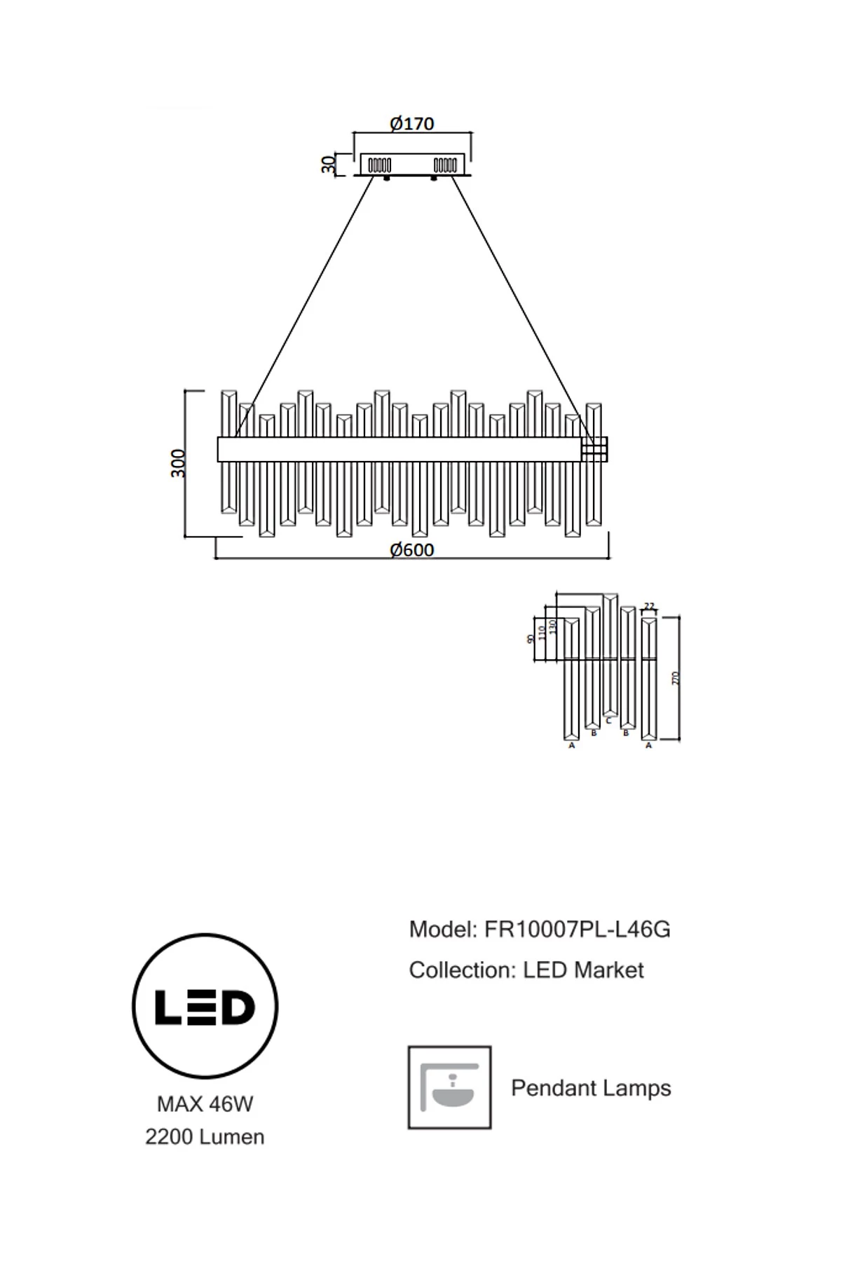   
                        
                        Люстра FREYA (Німеччина) 38056    
                         у стилі Модерн.  
                        Тип джерела світла: вбудований led-модуль, незмінний.                         Форма: Циліндр.                         Кольори плафонів і підвісок: Прозорий.                         Матеріал: Скло.                          фото 7