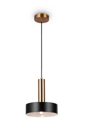   
                        Люстра FREYA (Німеччина) 38067    
                         у стилі Лофт.  
                        Тип джерела світла: світлодіодна лампа, змінна.                         Форма: Коло.                         Кольори плафонів і підвісок: Чорний, Білий.                         Матеріал: Метал.                          фото 1
