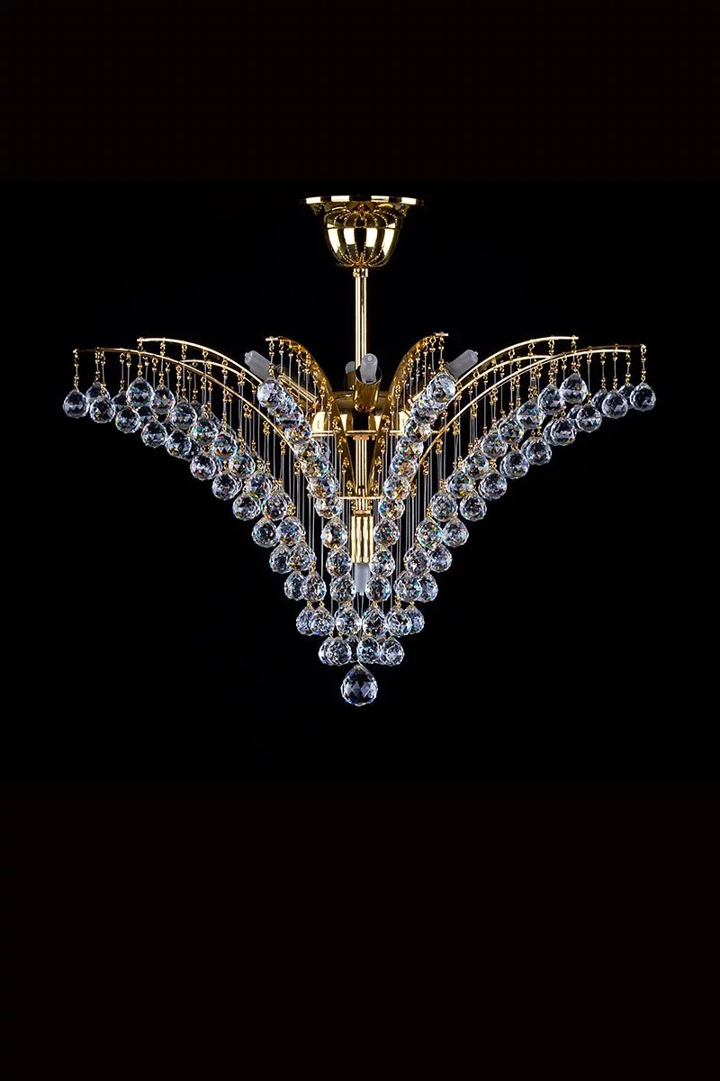   
                        
                        Кришталева люстра ARTGLASS (Чехія) 39250    
                         У стилі Арт-деко.  
                        Тип джерела світла: світлодіодна лампа, змінна.                         Форма: Коло.                         Кольори плафонів і підвісок: Прозорий.                         Матеріал: Кришталь.                          фото 1