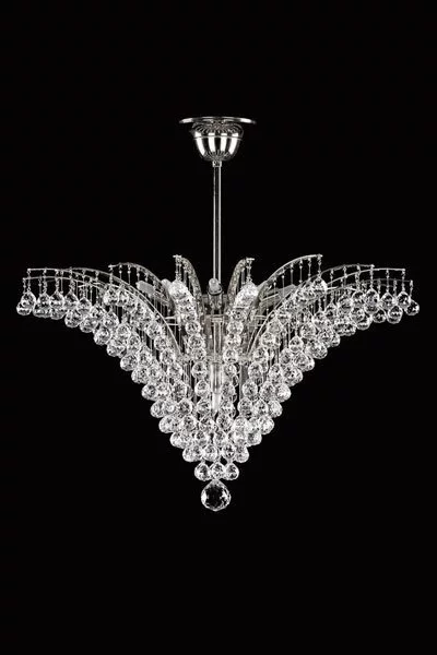   
                        
                        Кришталева люстра ARTGLASS (Чехія) 39253    
                         У стилі Арт-деко.  
                        Тип джерела світла: світлодіодна лампа, змінна.                         Форма: Коло.                         Кольори плафонів і підвісок: Прозорий.                         Матеріал: Кришталь.                          фото 1