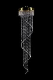   
                        Кришталева люстра ARTGLASS (Чехія) 39413    
                         у стилі арт-деко.  
                        Тип джерела світла: cвітлодіодні led, галогенні.                         Форма: коло.                         Кольори плафонів і підвісок: прозорий.                         Матеріал: кришталь.                          фото 1