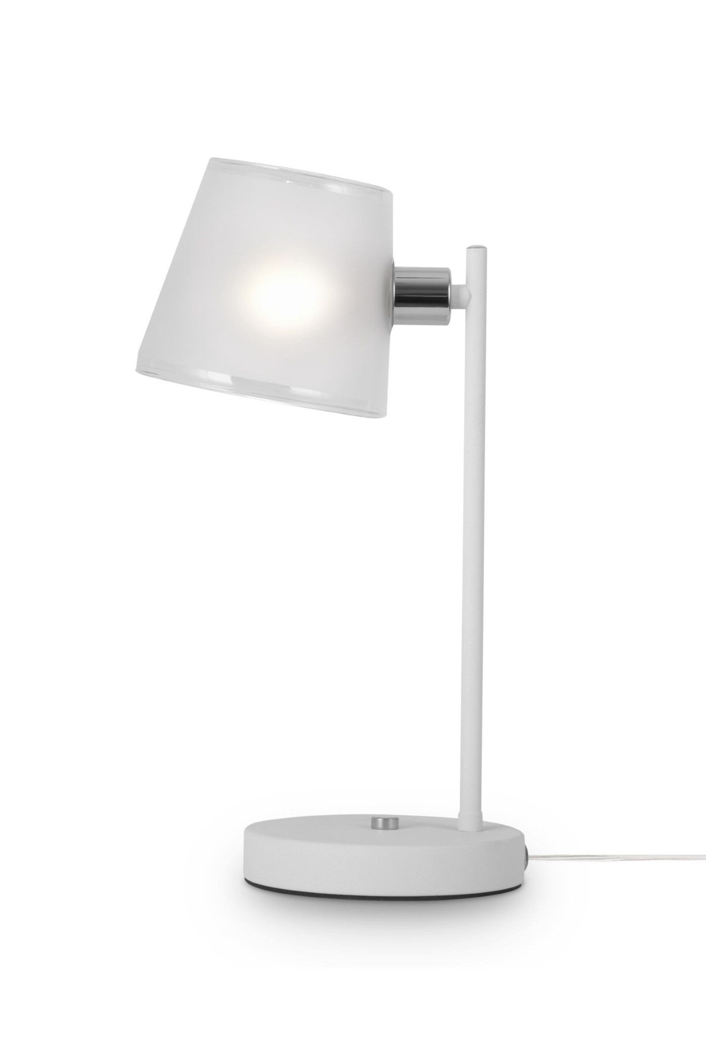   
                        Настільна лампа FREYA (Німеччина) 39956    
                         у стилі модерн.  
                        Тип джерела світла: cвітлодіодні led, енергозберігаючі, розжарювання.                                                 Кольори плафонів і підвісок: білий.                         Матеріал: скло.                          фото 1