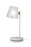   
                        Настільна лампа FREYA (Німеччина) 39956    
                         у стилі модерн.  
                        Тип джерела світла: cвітлодіодні led, енергозберігаючі, розжарювання.                                                 Кольори плафонів і підвісок: білий.                         Матеріал: скло.                          фото 2