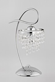   
                        Настільна лампа ALFA (Польща) 40059    
                         у стилі класика.  
                        Тип джерела світла: cвітлодіодні led, енергозберігаючі, розжарювання.                                                 Кольори плафонів і підвісок: прозорий.                         Матеріал: скло.                          фото 1