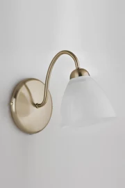   
                        
                        Бра ALFA (Польща) 40060    
                         у стилі Класика.  
                        Тип джерела світла: світлодіодна лампа, змінна.                                                 Кольори плафонів і підвісок: Білий.                         Матеріал: Скло.                          фото 1