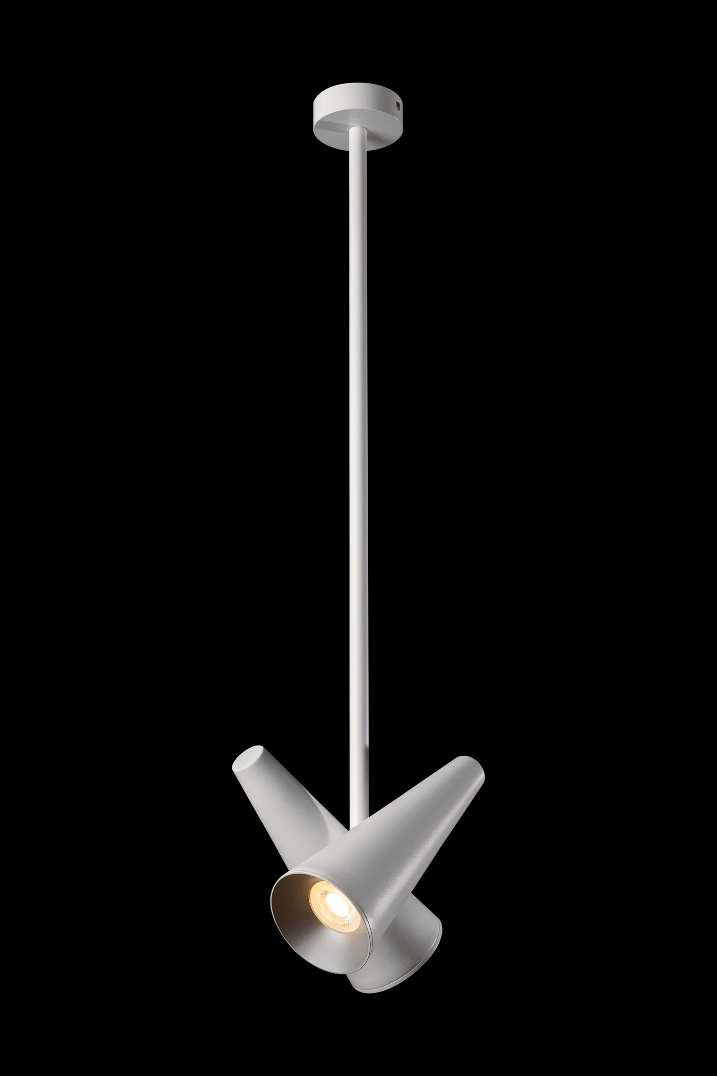   
                        Люстра MAYTONI  (Германия) 40507    
                         в стиле Лофт.  
                        Тип источника света: светодиодная лампа, сменная.                         Форма: Прямоугольник.                         Цвета плафонов и подвесок: Белый.                         Материал: Алюминий.                          фото 2