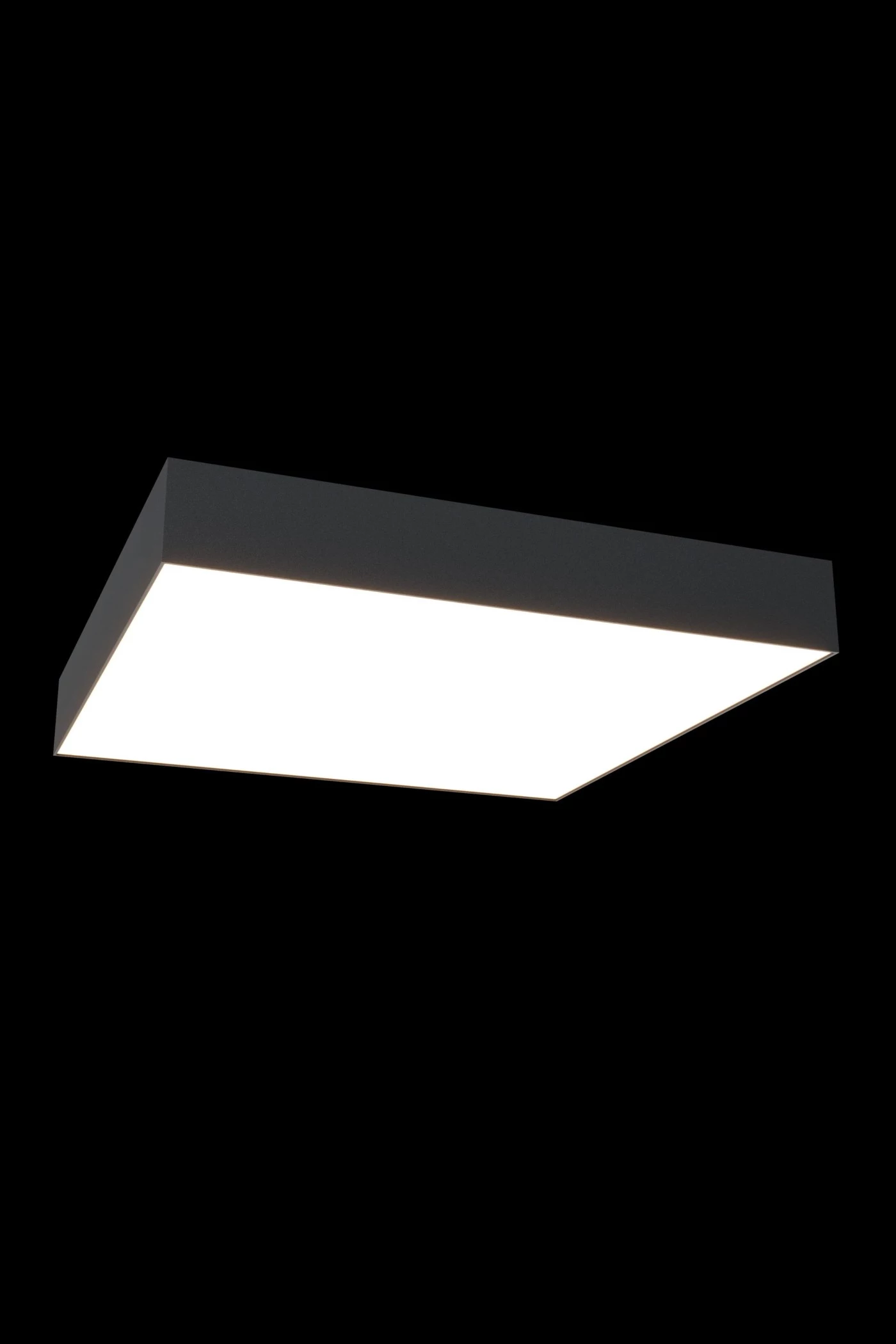   
                        Светильник потолочный MAYTONI  (Германия) 40642    
                         в стиле Модерн.  
                        Тип источника света: встроенный led-модуль, несъемный.                         Форма: Квадрат.                         Цвета плафонов и подвесок: Черный, Белый.                         Материал: Алюминий, Пластик.                          фото 2
