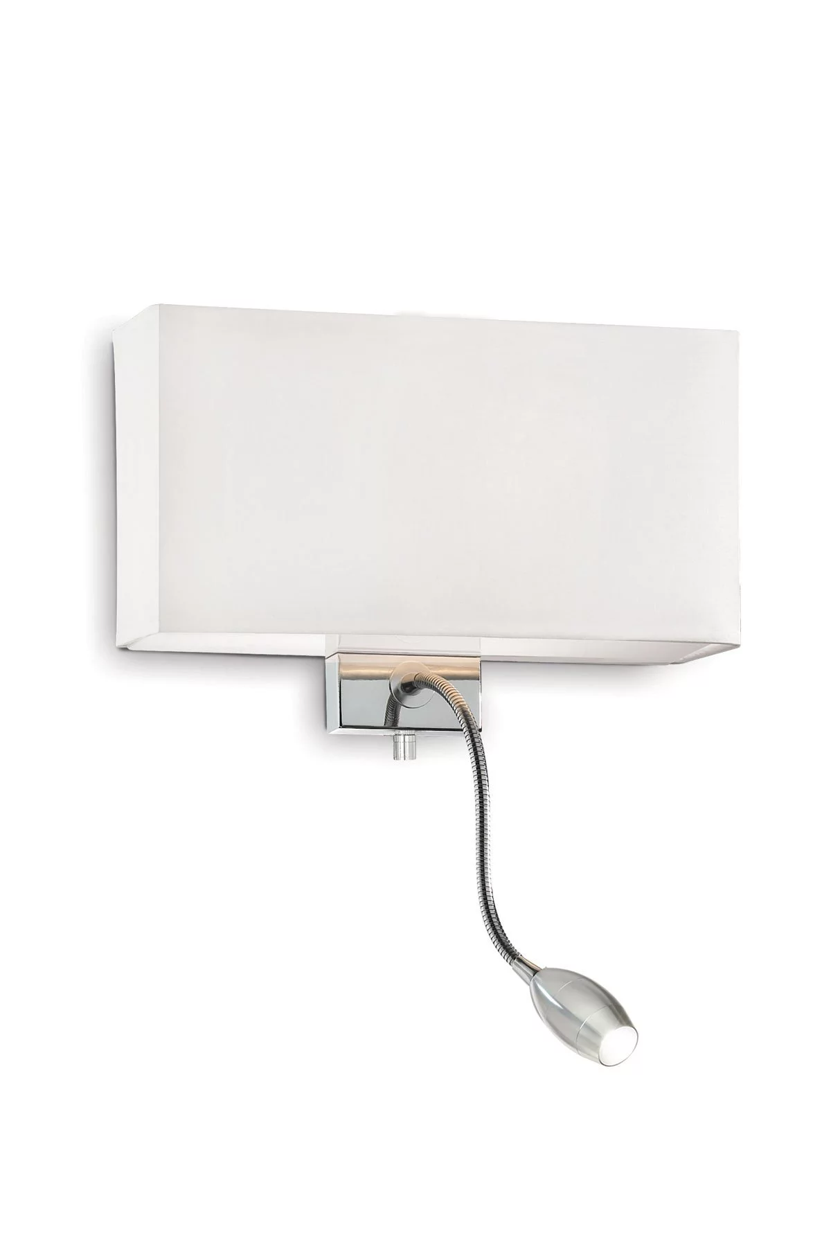   
                        
                        Бра IDEAL LUX (Италия) 41763    
                         в стиле Модерн.  
                        Тип источника света: светодиодная лампа, сменная, встроенный led-модуль, несъемный.                                                 Цвета плафонов и подвесок: Белый.                         Материал: Ткань, Стекло.                          фото 1