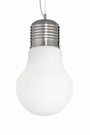   
                        Люстра IDEAL LUX  (Италия) 43017    
                         в стиле Модерн.  
                        Тип источника света: светодиодная лампа, сменная.                         Форма: Шар, Лампочка.                         Цвета плафонов и подвесок: Белый.                         Материал: Стекло.                          фото 1