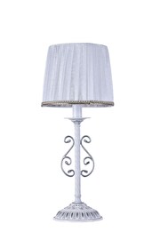  
                        Настільна лампа FREYA (Німеччина) 43262    
                         у стилі класика.  
                        Тип джерела світла: cвітлодіодні led, енергозберігаючі, розжарювання.                                                 Кольори плафонів і підвісок: білий.                         Матеріал: тканина.                          фото 1
