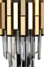   
                        Світильник настінний WUNDERLICHT (Німеччина) 43342    
                         у стилі лофт.  
                        Тип джерела світла: cвітлодіодні led, енергозберігаючі, розжарювання.                                                 Кольори плафонів і підвісок: золото, чорний, прозорий.                         Матеріал: метал, кришталь.                          фото 2