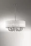   
                        
                        Люстра IDEAL LUX (Італія) 43453    
                         у стилі Класика.  
                        Тип джерела світла: світлодіодна лампа, змінна.                         Форма: Коло, Циліндр.                         Кольори плафонів і підвісок: Білий, Прозорий.                         Матеріал: Тканина, Кришталь.                          фото 2