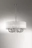   
                        
                        Люстра IDEAL LUX (Італія) 43453    
                         У стилі Класика.  
                        Тип джерела світла: світлодіодна лампа, змінна.                         Форма: Коло, Циліндр.                         Кольори плафонів і підвісок: Білий, Прозорий.                         Матеріал: Тканина, Кришталь.                          фото 2