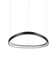   
                        Люстра IDEAL LUX (Італія) 43628    
                         у стилі хай-тек.  
                        Тип джерела світла: вбудовані світлодіоди led.                         Форма: коло.                         Кольори плафонів і підвісок: чорний.                         Матеріал: пластик.                          фото 1
