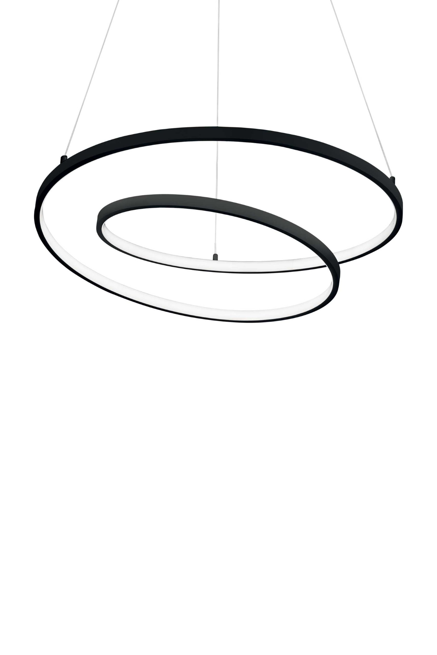  
                        Люстра IDEAL LUX (Італія) 43659    
                         у стилі хай-тек.  
                        Тип джерела світла: вбудовані світлодіоди led.                         Форма: коло.                         Кольори плафонів і підвісок: чорний.                         Матеріал: пластик.                          фото 1