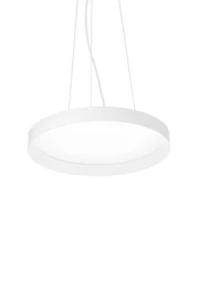   
                        Люстра IDEAL LUX (Італія) 43707    
                         у стилі хай-тек.  
                        Тип джерела світла: вбудовані світлодіоди led.                         Форма: коло, циліндр.                         Кольори плафонів і підвісок: білий.                         Матеріал: пластик.                          фото 1