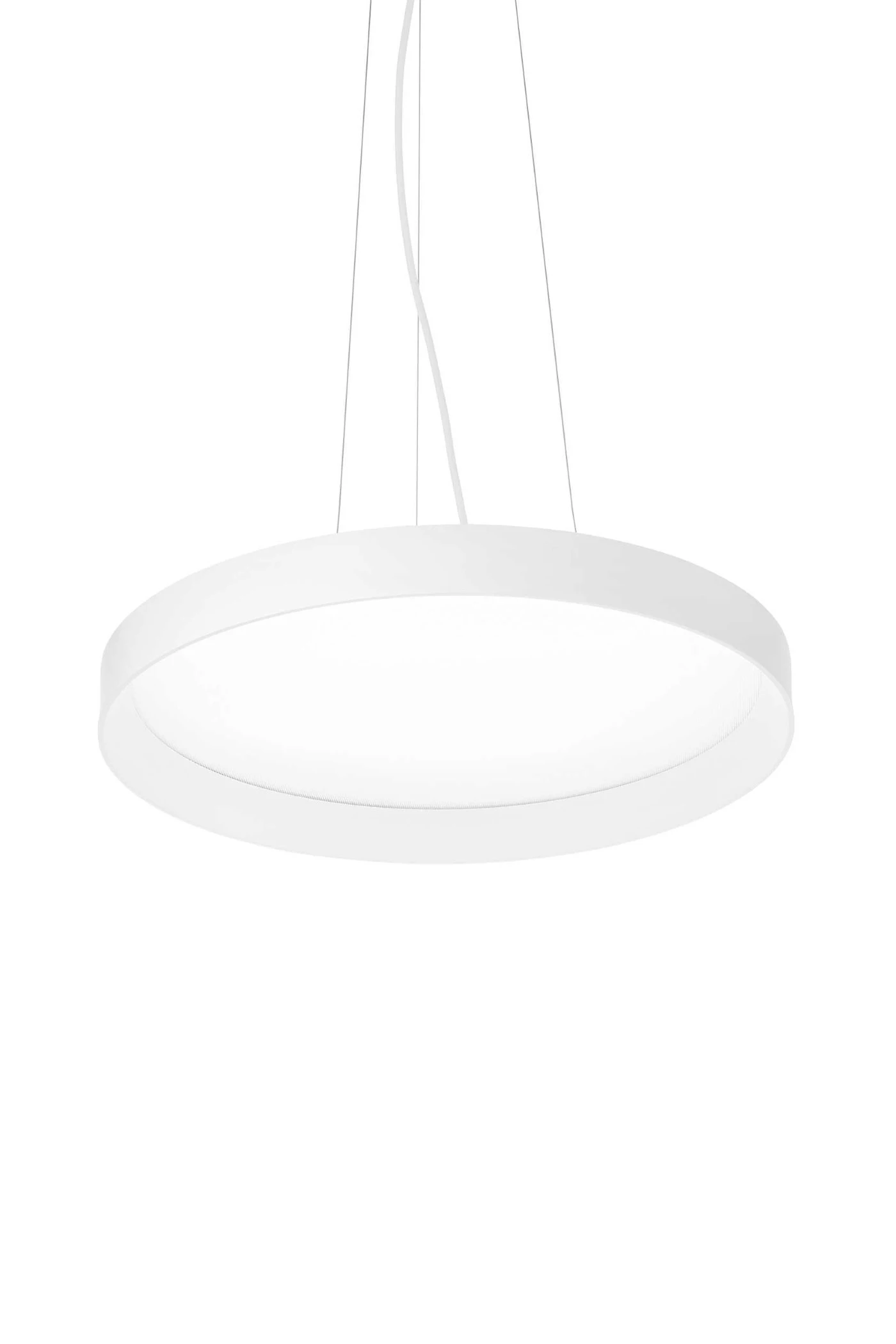   
                        Люстра IDEAL LUX (Італія) 43713    
                         у стилі хай-тек.  
                        Тип джерела світла: вбудовані світлодіоди led.                         Форма: коло, циліндр.                         Кольори плафонів і підвісок: білий.                         Матеріал: пластик.                          фото 1