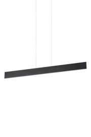   
                        Люстра IDEAL LUX (Італія) 43802    
                         у стилі Хай-тек.  
                        Тип джерела світла: вбудовані світлодіоди led.                         Форма: Прямокутник.                         Кольори плафонів і підвісок: Чорний.                         Матеріал: Метал.                          фото 1