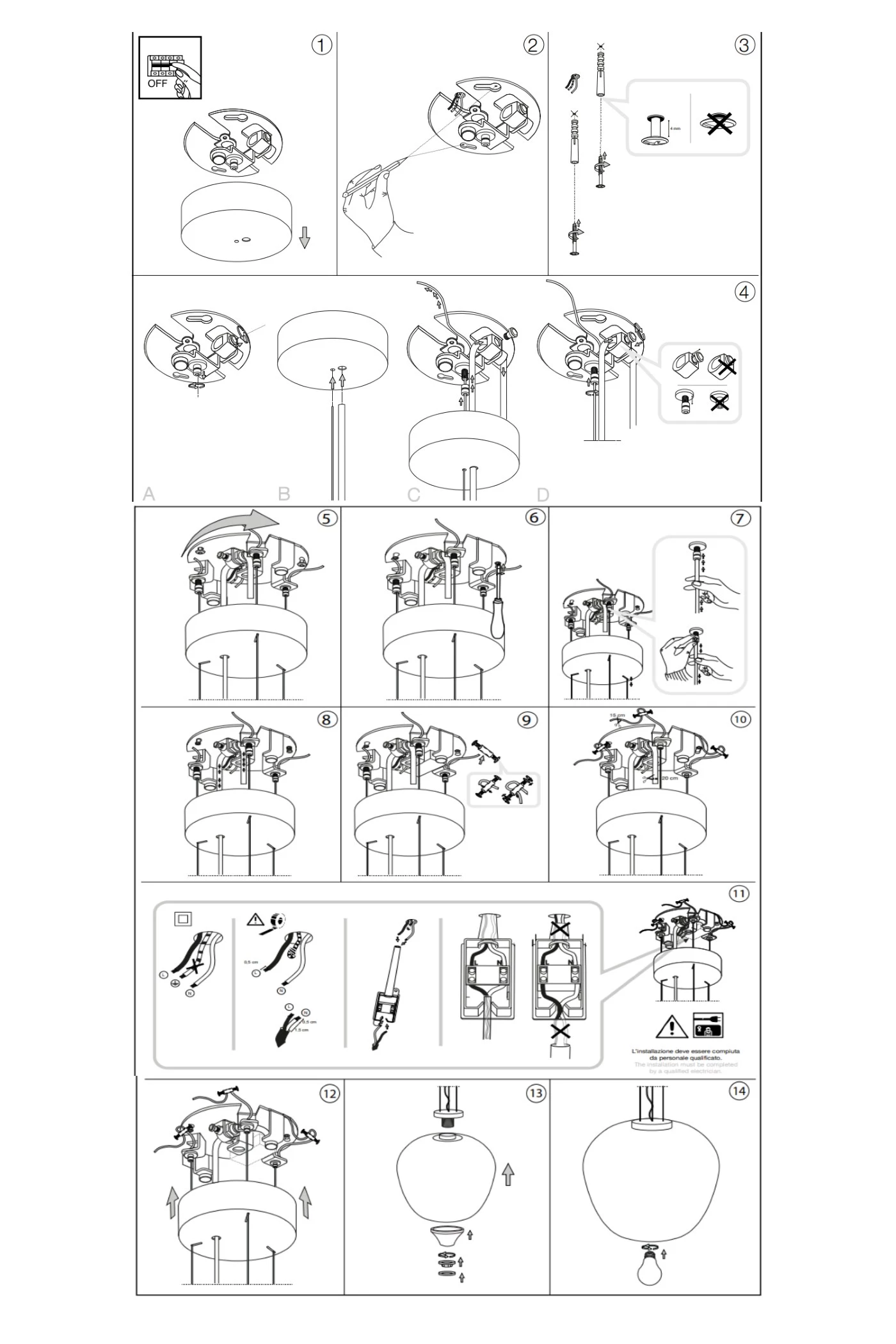 Люстра IDEAL LUX (Италия) 43891    
                         В стиле Модерн.  
                        Тип источника света: светодиодная лампа, сменная.                         Форма: Круг.                         Цвета плафонов и подвесок: Желтый.                         Материал: Стекло.                          фото 3