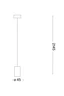   
                        
                        Люстра IDEAL LUX (Італія) 45067    
                         у стилі Хай-тек.  
                        Тип джерела світла: світлодіодна лампа, змінна.                         Форма: Коло.                                                                          фото 2