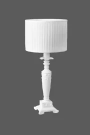   
                        
                        Настільна лампа WUNDERLICHT (Німеччина) 45140    
                         у стилі Прованс.  
                        Тип джерела світла: світлодіодна лампа, змінна.                                                 Кольори плафонів і підвісок: Білий.                         Матеріал: Тканина.                          фото 1