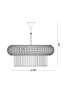   
                        Люстра IDEAL LUX (Італія) 45181    
                         у стилі Арт-деко.  
                        Тип джерела світла: світлодіодна лампа, змінна.                         Форма: Коло.                         Кольори плафонів і підвісок: Прозорий.                         Матеріал: Кришталь.                          фото 4