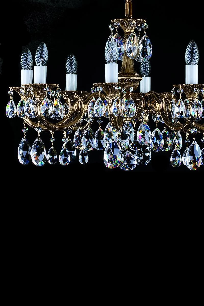   
                        Хрустальная люстра ARTGLASS  (Чехия) 45208    
                         в стиле Классика.  
                        Тип источника света: светодиодная лампа, сменная.                         Форма: Круг.                         Цвета плафонов и подвесок: Прозрачный.                         Материал: Хрусталь.                          фото 2