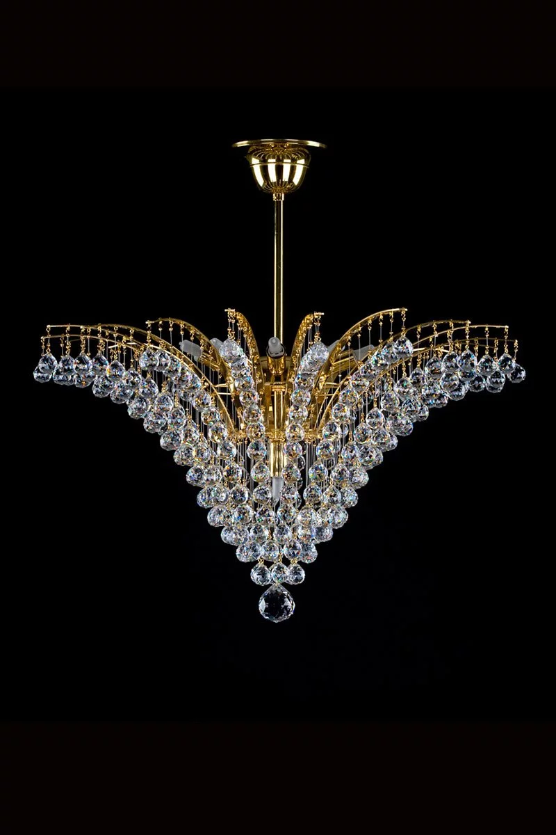   
                        
                        Хрустальная люстра ARTGLASS (Чехия) 45310    
                         В стиле Арт-деко.  
                        Тип источника света: светодиодная лампа, сменная.                         Форма: Круг.                         Цвета плафонов и подвесок: Прозрачный.                         Материал: Хрусталь.                          фото 1
