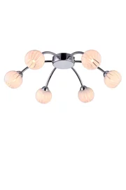   
                        
                        Люстра BLITZ (Німеччина) 45828    
                         у стилі Модерн.  
                        Тип джерела світла: світлодіодна лампа, змінна.                         Форма: Коло.                         Кольори плафонів і підвісок: Прозорий, Білий.                         Матеріал: Скло.                          фото 1