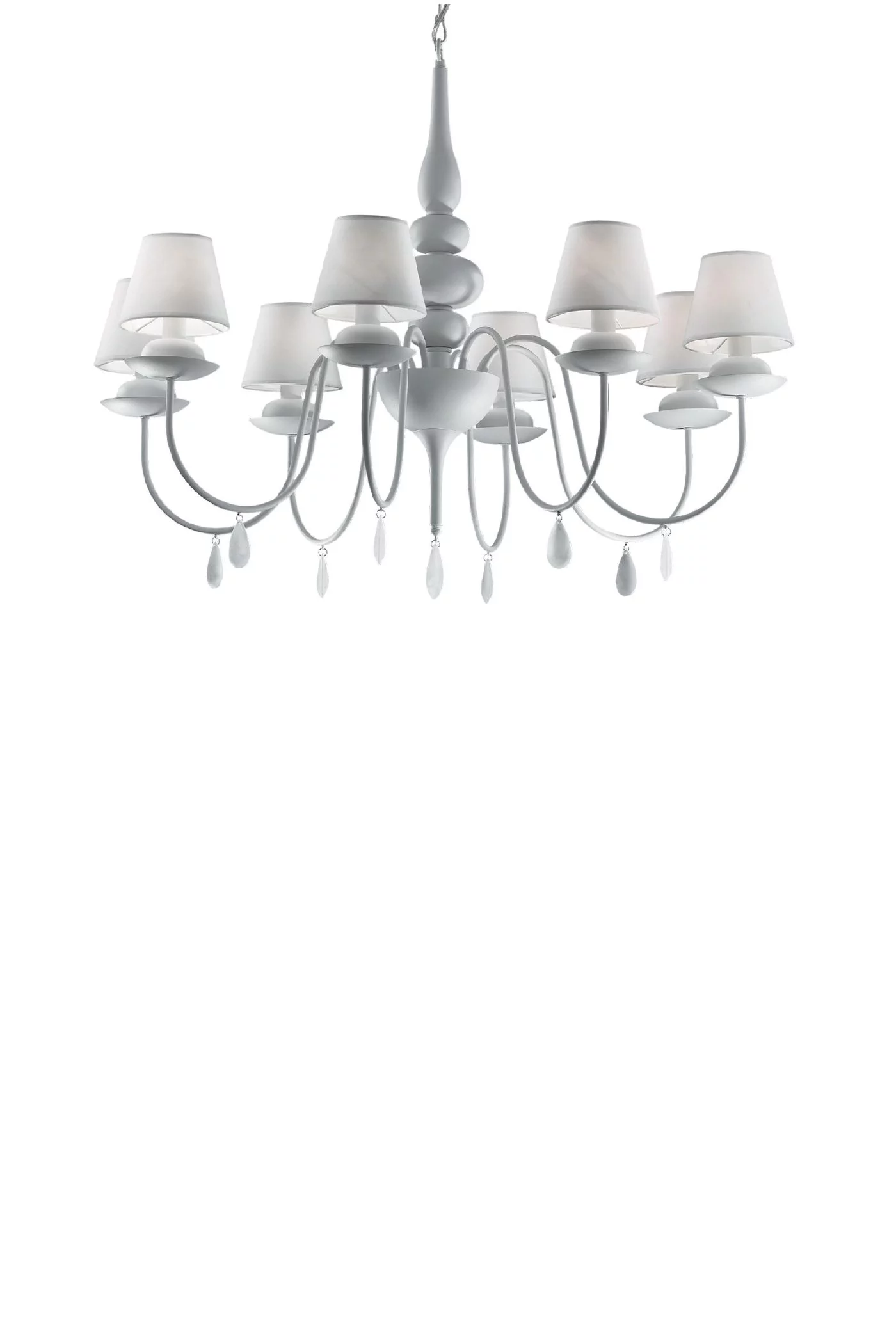   
                        
                        Люстра IDEAL LUX (Италия) 45972    
                         В стиле Модерн.  
                        Тип источника света: светодиодная лампа, сменная.                         Форма: Круг.                         Цвета плафонов и подвесок: Белый.                         Материал: Ткань, Пластик.                          фото 2