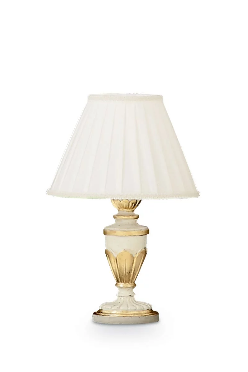   
                        Настільна лампа IDEAL LUX (Італія) 46115    
                         у стилі класика.  
                        Тип джерела світла: cвітлодіодні led, енергозберігаючі, розжарювання.                                                 Кольори плафонів і підвісок: білий.                         Матеріал: пластик, тканина.                          фото 1