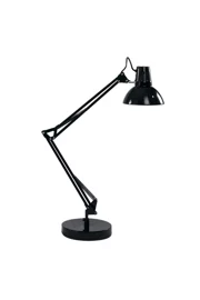   
                        Настільна лампа IDEAL LUX (Італія) 46126    
                         у стилі хай-тек.  
                        Тип джерела світла: cвітлодіодні led, енергозберігаючі, розжарювання.                                                 Кольори плафонів і підвісок: чорний.                         Матеріал: метал.                          фото 1