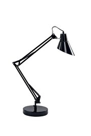   
                        Настільна лампа IDEAL LUX (Італія) 46129    
                         у стилі хай-тек.  
                        Тип джерела світла: cвітлодіодні led, енергозберігаючі, розжарювання.                                                 Кольори плафонів і підвісок: чорний.                         Матеріал: метал.                          фото 1