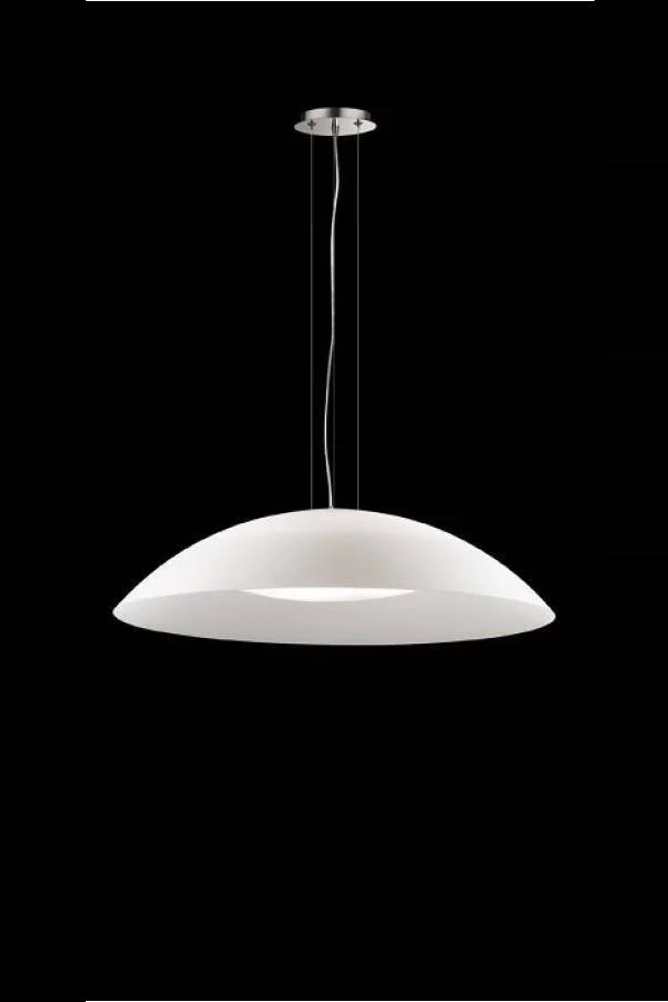   
                        
                        Люстра IDEAL LUX (Італія) 46168    
                         у стилі Модерн, Скандинавський.  
                        Тип джерела світла: світлодіодна лампа, змінна.                         Форма: Коло.                         Кольори плафонів і підвісок: Білий.                         Матеріал: Скло.                          фото 1