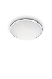   
                        Світильник стельовий IDEAL LUX (Італія) 46208    
                         у стилі Модерн.  
                        Тип джерела світла: світлодіодна лампа, змінна.                         Форма: Коло.                         Кольори плафонів і підвісок: Білий.                         Матеріал: Скло.                          фото 1