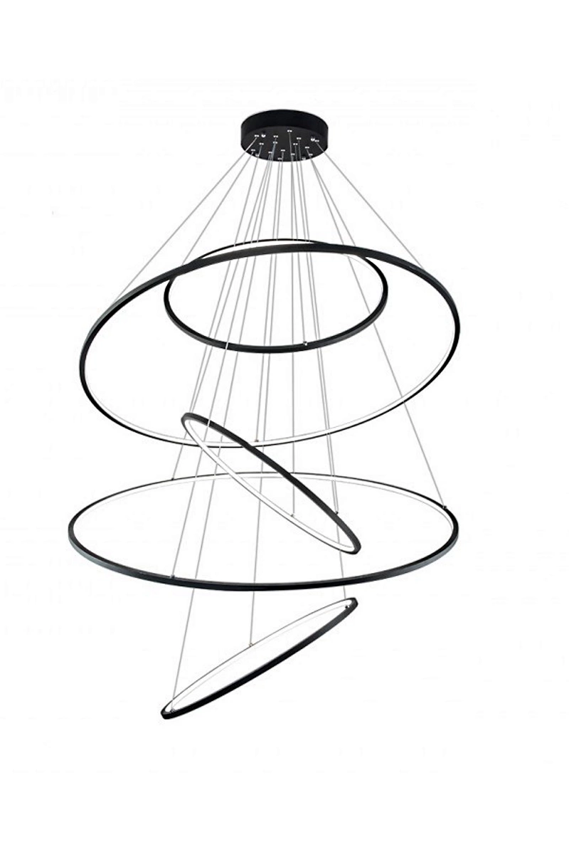   
                        
                        Люстра AZZARDO (Польша) 46507    
                         в стиле Хай-тек.  
                        Тип источника света: встроенный led-модуль, несъемный.                         Форма: Круг.                         Цвета плафонов и подвесок: Черный, Белый.                         Материал: Металл, Акрил.                          фото 1