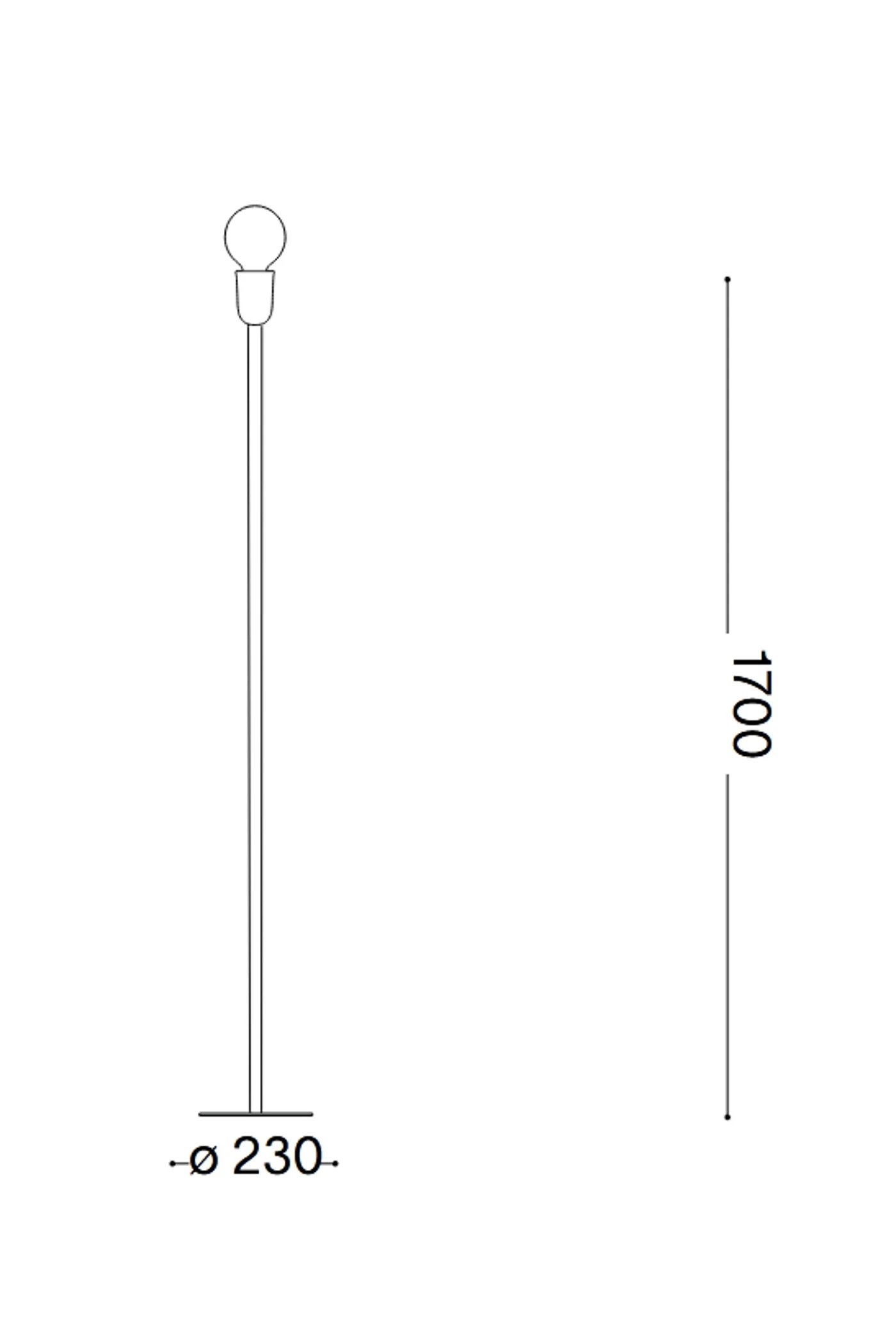   
                        Торшер IDEAL LUX (Італія) 47433    
                         у стилі хай-тек.  
                        Тип джерела світла: cвітлодіодні led, енергозберігаючі, розжарювання.                                                                                                  фото 2