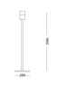  
                        
                        Торшер IDEAL LUX (Італія) 47438    
                         у стилі Хай-тек.  
                        Тип джерела світла: світлодіодна лампа, змінна.                                                                                                  фото 2