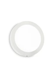   
                        Світильник стельовий IDEAL LUX (Італія) 47508    
                         у стилі модерн.  
                        Тип джерела світла: вбудовані світлодіоди led.                         Форма: коло.                         Кольори плафонів і підвісок: білий.                         Матеріал: пластик.                          фото 1
