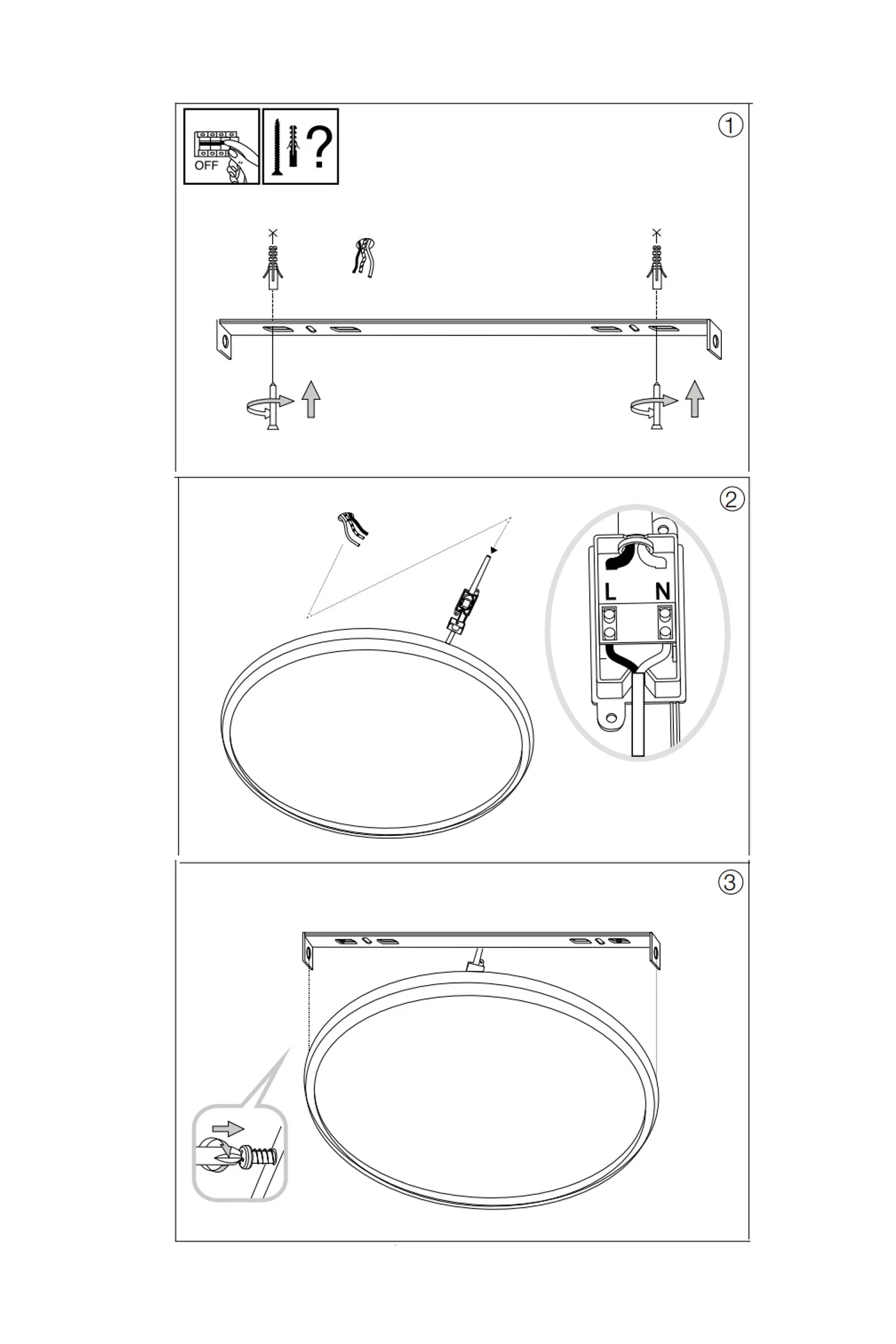   
                        Світильник стельовий IDEAL LUX (Італія) 47508    
                         у стилі модерн.  
                        Тип джерела світла: вбудовані світлодіоди led.                         Форма: коло.                         Кольори плафонів і підвісок: білий.                         Матеріал: пластик.                          фото 4