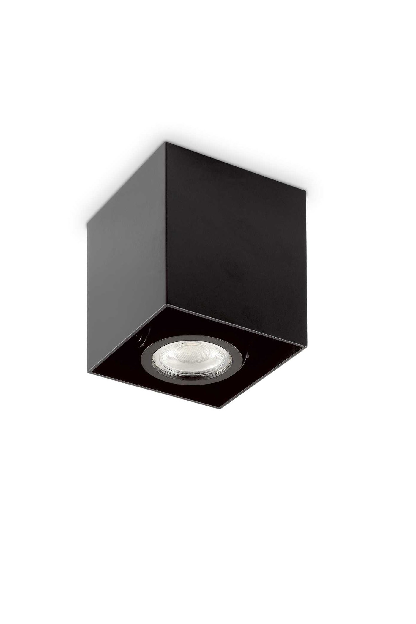   
                        Точковий світильник IDEAL LUX (Італія) 47703    
                         у стилі хай-тек.  
                        Тип джерела світла: cвітлодіодні led, галогенні.                         Форма: квадрат.                         Кольори плафонів і підвісок: чорний.                         Матеріал: метал.                          фото 1