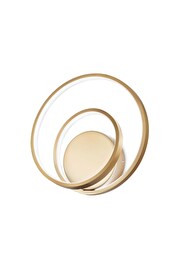   
                        Світильник настінний IDEAL LUX (Італія) 47801    
                         у стилі модерн.  
                        Тип джерела світла: вбудовані світлодіоди led.                         Форма: коло.                         Кольори плафонів і підвісок: золото.                         Матеріал: пластик.                          фото 1