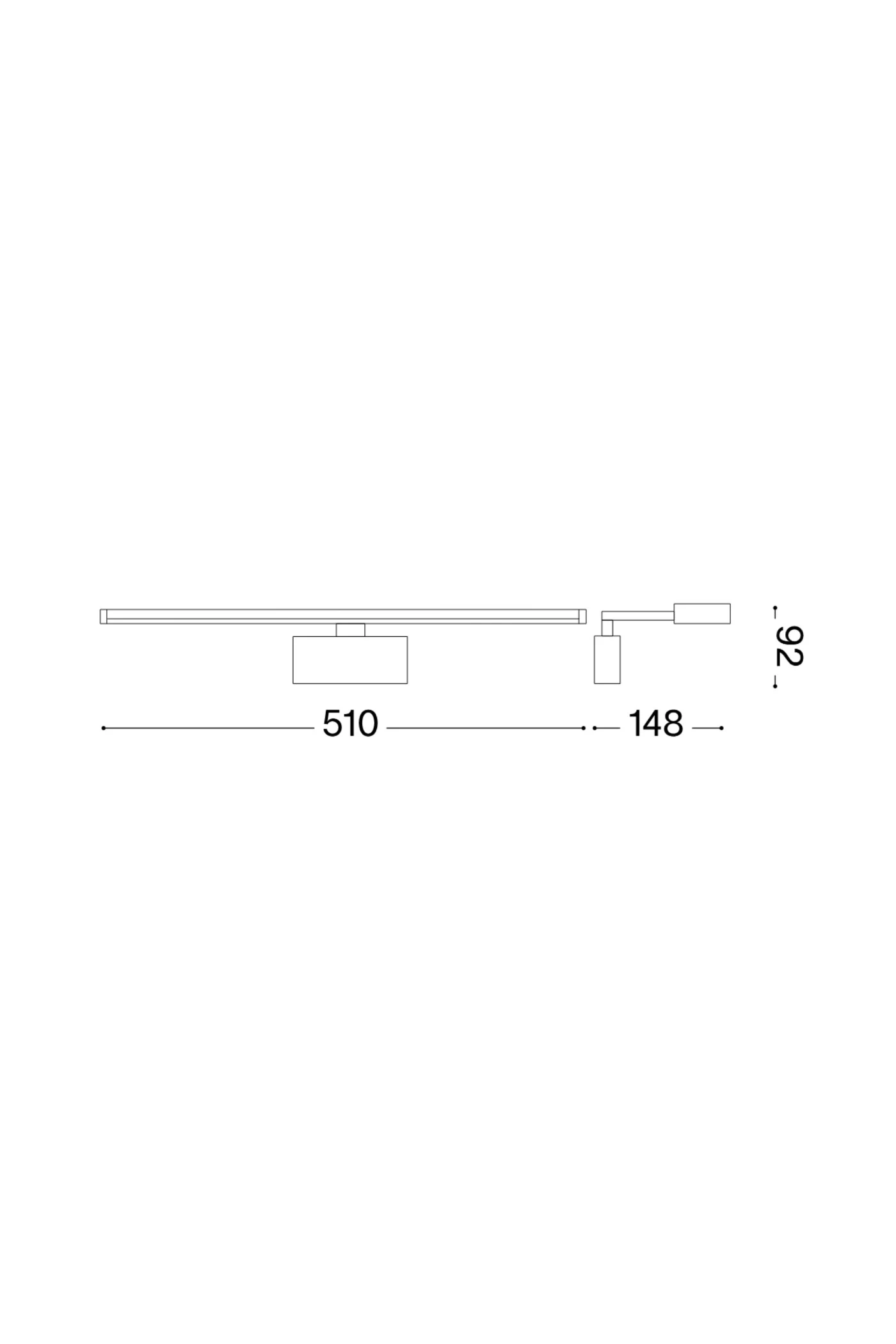   
                        Підсвітка для картин IDEAL LUX (Італія) 47825    
                         у стилі Хай-тек.  
                        Тип джерела світла: вбудований led-модуль, незмінний.                                                 Кольори плафонів і підвісок: Білий.                         Матеріал: Пластик.                          фото 3