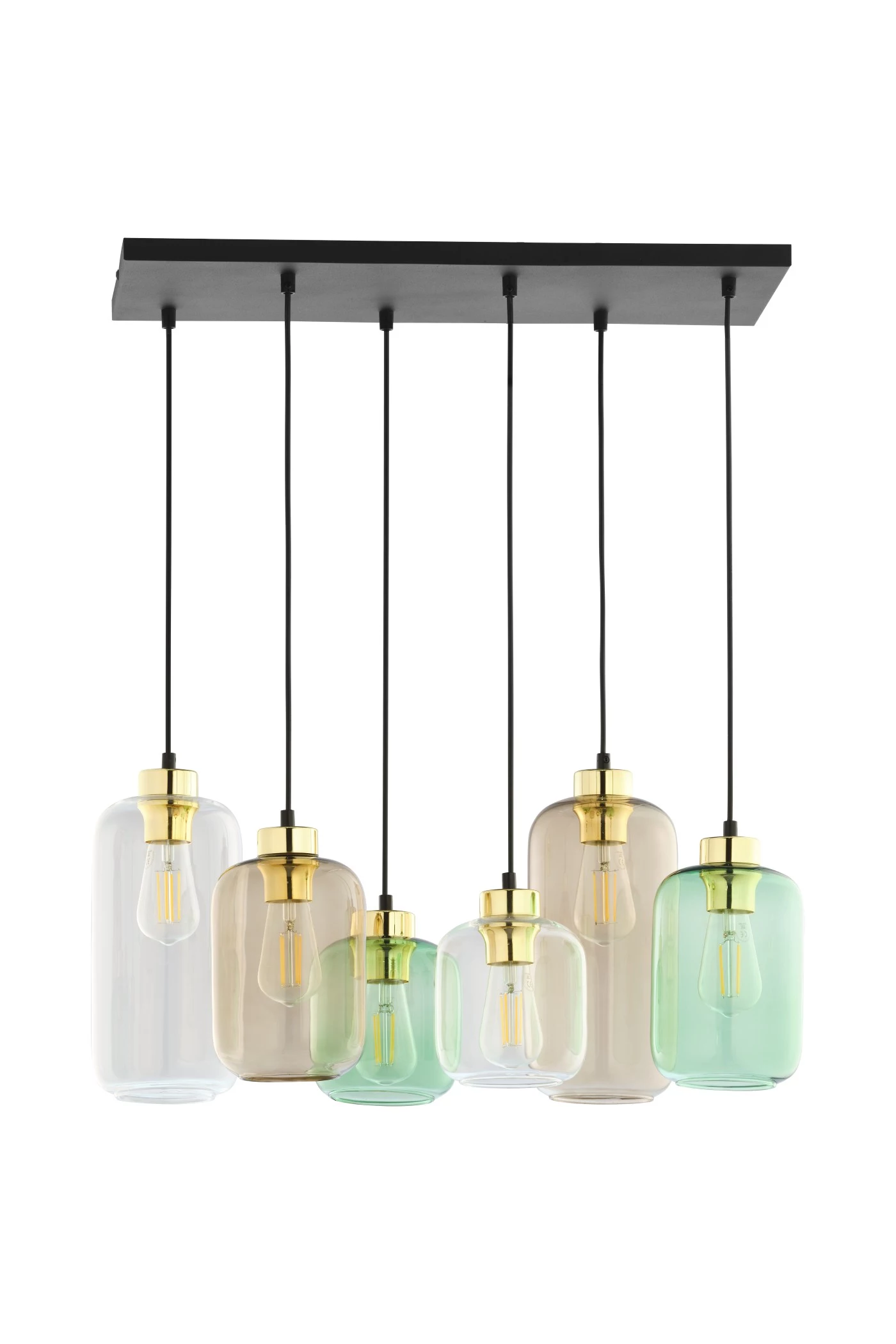   
                        
                        Люстра TK LIGHTING (Польща) 48223    
                         У стилі Модерн.  
                        Тип джерела світла: світлодіодна лампа, змінна.                         Форма: Прямокутник.                         Кольори плафонів і підвісок: Коричневий, Зелений, Прозорий.                         Матеріал: Скло.                          фото 1