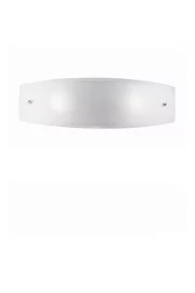   
                        Светильник настенный IDEAL LUX  (Италия) 48253    
                         в стиле Модерн.  
                        Тип источника света: светодиодная лампа, сменная.                                                 Цвета плафонов и подвесок: Белый.                         Материал: Стекло.                          фото 1