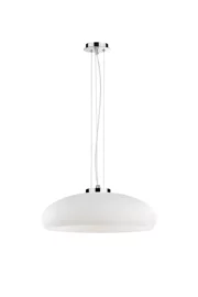   
                        
                        Люстра IDEAL LUX (Италия) 48266    
                         в стиле Модерн, Скандинавский.  
                        Тип источника света: светодиодная лампа, сменная.                         Форма: Круг.                         Цвета плафонов и подвесок: Белый.                         Материал: Стекло.                          фото 1