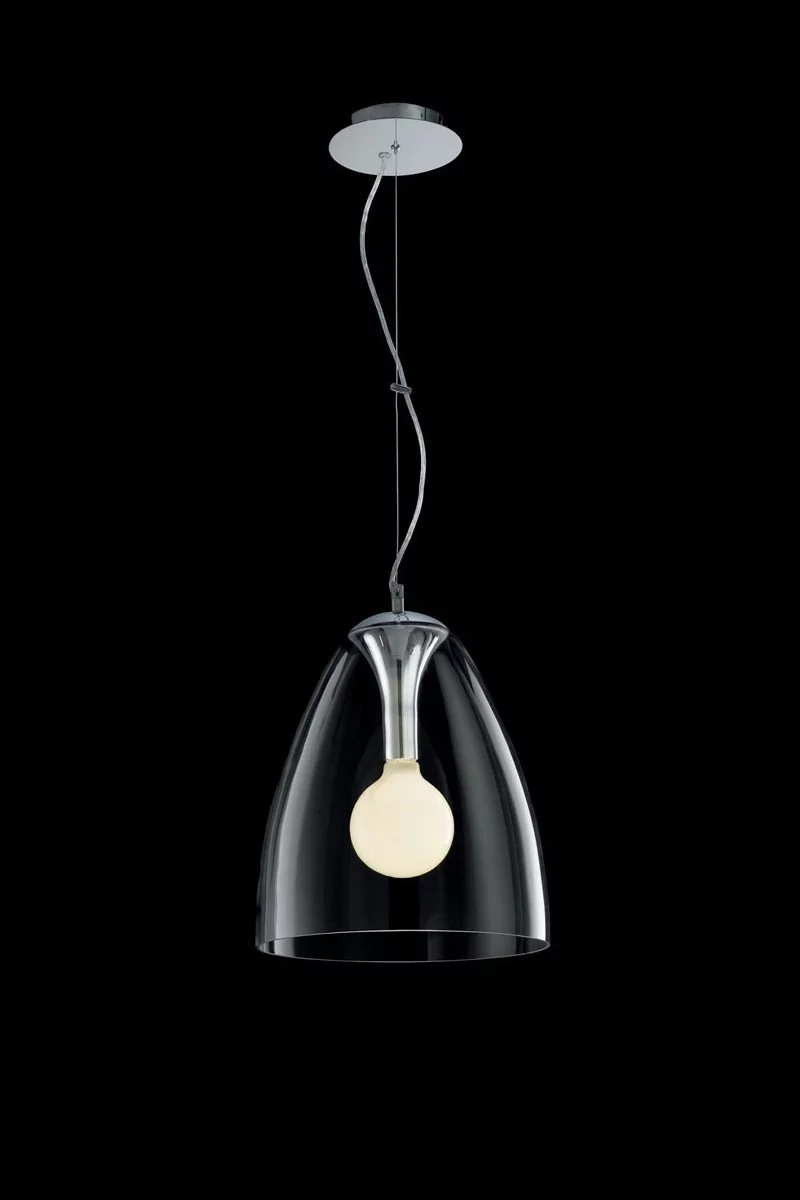   
                        Люстра IDEAL LUX (Італія) 48272    
                         у стилі Модерн.  
                        Тип джерела світла: світлодіодна лампа, змінна.                         Форма: Коло.                         Кольори плафонів і підвісок: Прозорий.                         Матеріал: Скло.                          фото 1