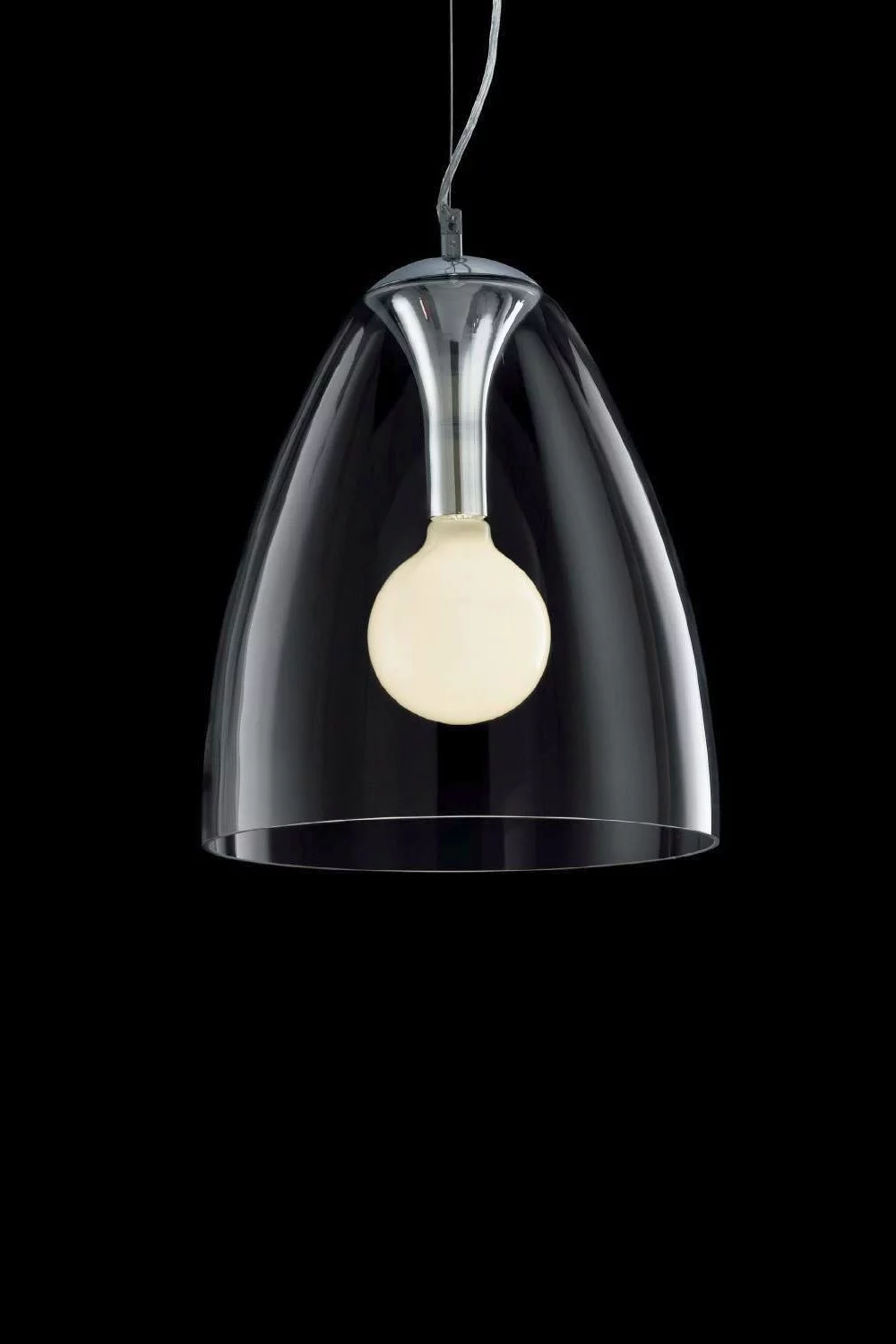   
                        Люстра IDEAL LUX (Італія) 48272    
                         у стилі Модерн.  
                        Тип джерела світла: світлодіодна лампа, змінна.                         Форма: Коло.                         Кольори плафонів і підвісок: Прозорий.                         Матеріал: Скло.                          фото 2
