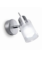   
                        Бра IDEAL LUX (Італія) 48452    
                         у стилі модерн.  
                        Тип джерела світла: cвітлодіодні led, енергозберігаючі, розжарювання.                                                 Кольори плафонів і підвісок: білий, прозорий.                         Матеріал: скло.                          фото 1